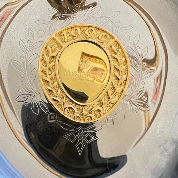 $999 Authentic MIKIMOTO 1999 Limited Edition Pearl Silver Tone Jewelry Tray - Picture 5 of 11